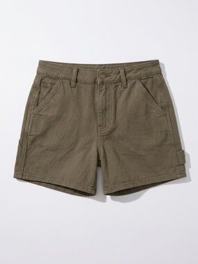 High Rise Utility Short - Dark Olive